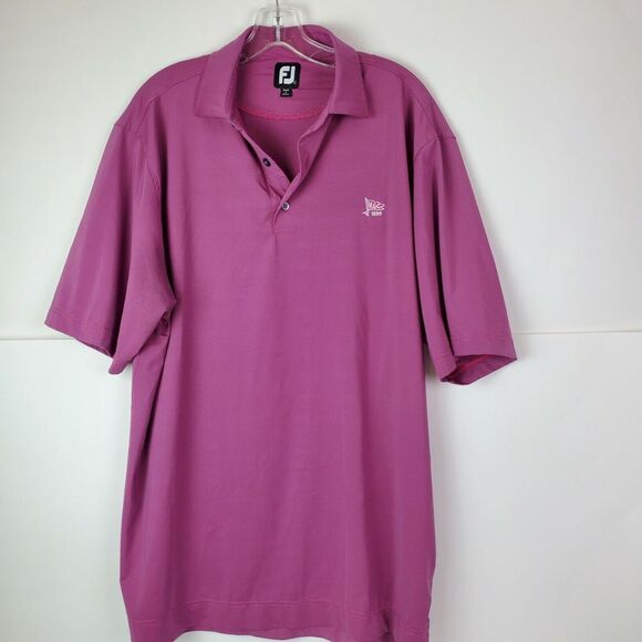 FootJoy Other - FootJoy Men's Polo Shirt Size L Purple Striped Golf Performance‎